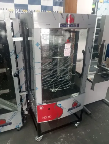 NZ. Máquina de assar carne e frango 70 kg 5 grelhas giratórias PROGÁS