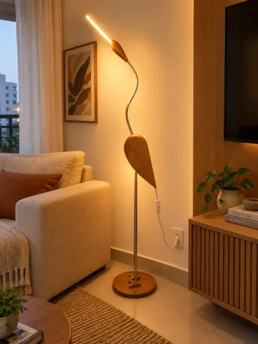 Escultura de piso Garça