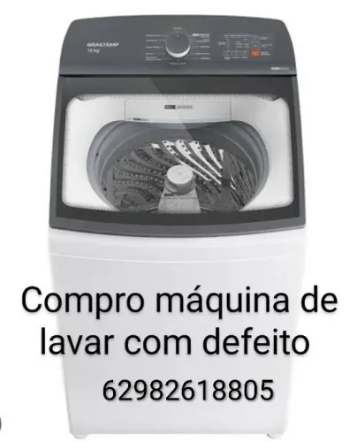 Máquina de lavar com defeito