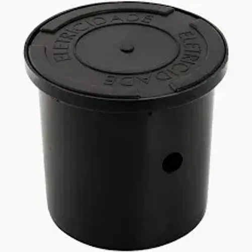 Luva de Pressão Mangueira Corrugada 1/2 e 3/4 Caixa PVC 4x4 Amarela, Caixa de aterramento