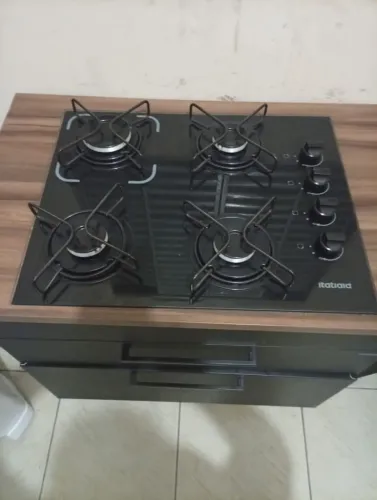 Fogão Cooktop com armário