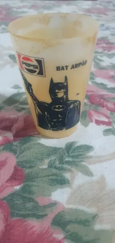 Copo plástico pepsi edição limitada antigo BATMAN 