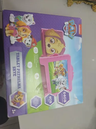 Tablet Patrulha canina, 64gb de armazenamento e 4gb de ram