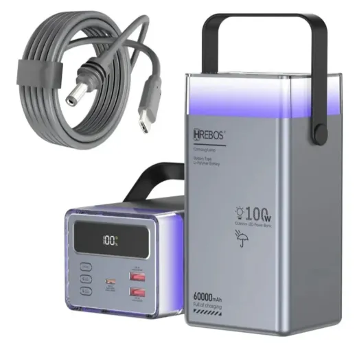 Power Bank 60.000mah 100w  Cabo 3m Pra Starlink