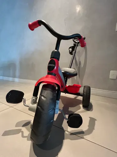 Triciclo com Empurrador Cosco Kids, Triccy, Vermelho 