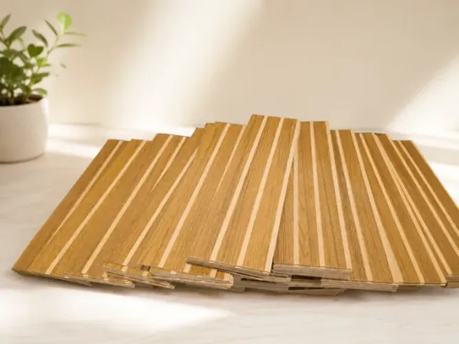 Kit 60 - Painel Ripado Autocolante Mdf 45x11