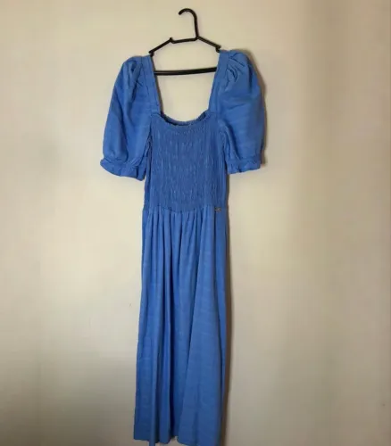 Vestido azul longo Carmen Steffans  Tam G/GG R$150,00