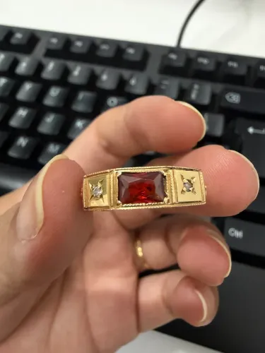 Anel de formatura em odontológica (Ouro/ aro 21)
