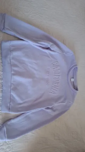 Conjunto moletom lilás  tam 12anos