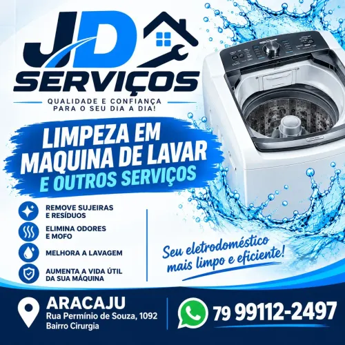 Serviço de Limpeza Profissional em Máquinas de Lavar Roupa