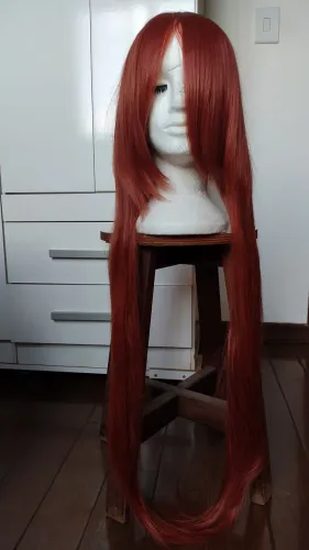Peruca ruiva longa - ideal para cosplay