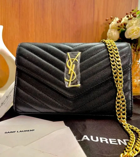 Bolsa YSL, linha Premium em couro 