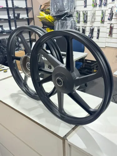 RODA LIGA LEVE TITAN 150 2004-13 KS 6 PALITOS PRETO