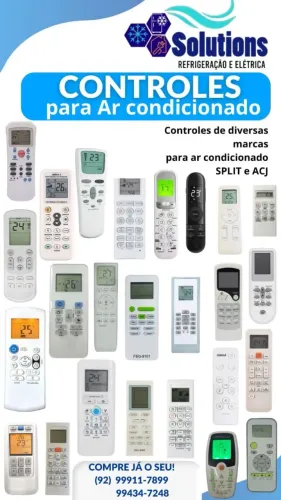 Controle remoto ar condicionado