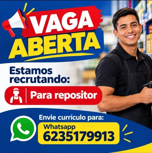 Vaga de emprego Repositor