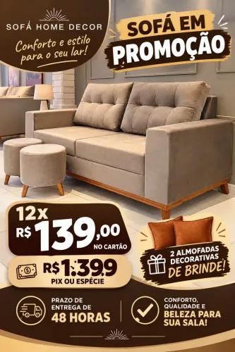 Sofá pronta entrega