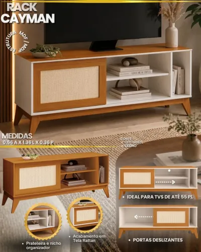 Rack caymam rack de TV - produto novo!