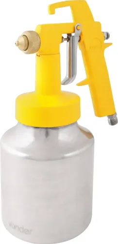 Pistola para pintura com caneca em alumínio tipo sucção ar direto PDV 100 VONDER