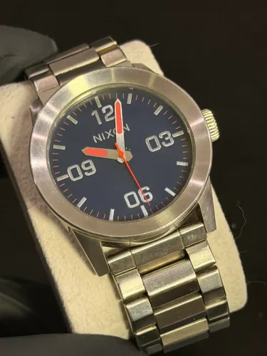 Relógio Nixon The Private Original Usado - Masculino Aço 42mm Azul