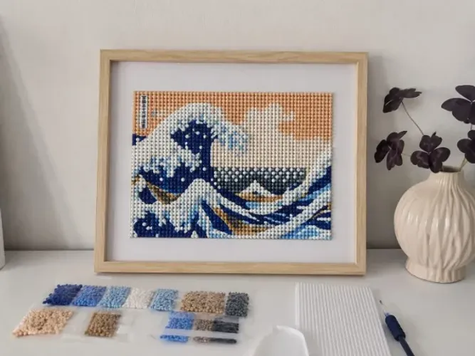 LEGO Art Hokusai - A Grande Onda: Obra de Arte para sua Decoração- Novo - Sorocaba