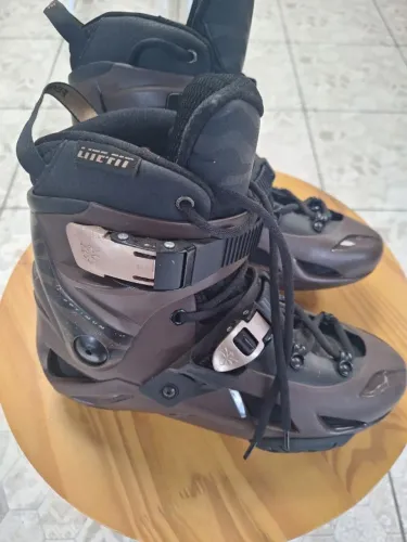 Bota patins Flying Eagle F7 Optimum - tam. 39 BR (41 EU) - marrom, só bota