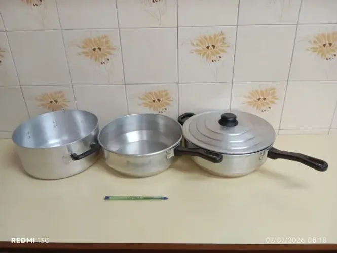 KIT C/3 PANELAS DE ALUMÍNIO