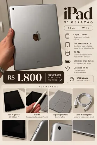 iPad 9ª geração - 64GB