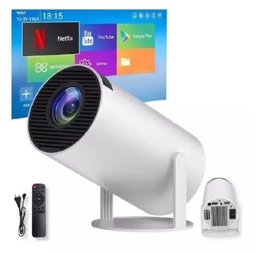 Projetor Android Hd Wifi 5g Bluetooth Smart Tv Portatil