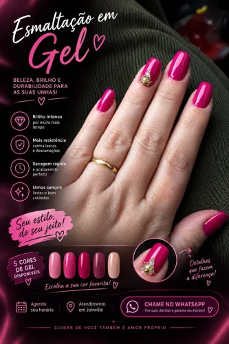 ? ESMALTAÇÃO EM GEL: UNHAS LINDAS, BRILHANTES E CHEIAS DE CHARME! ?