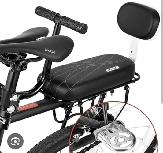Banco auxiliar bicicleta traseiro para criança