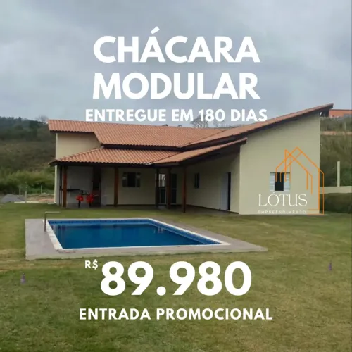 86CM- CHÁCARA MODULAR NO BAIRRO USINA!