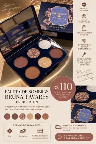 PALETA DE SOMBRA BRUNA TAVARES - EDIÇÃO BRIDGERTON
