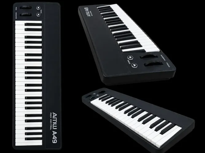 Teclado Controlador MIDI AMW A49 49 teclas sensíveis + Modulação + pitch