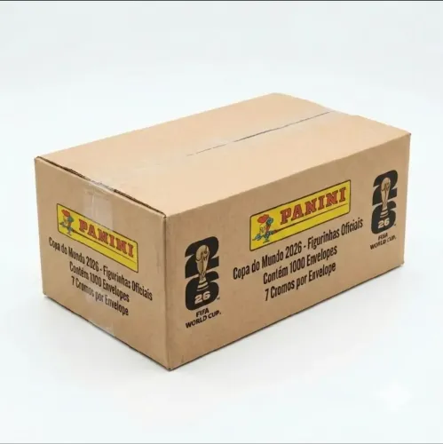 Caixa Lacrada com 1000 Envelopes Figurinhas da Copa do Mundo 2026 (Oficial)