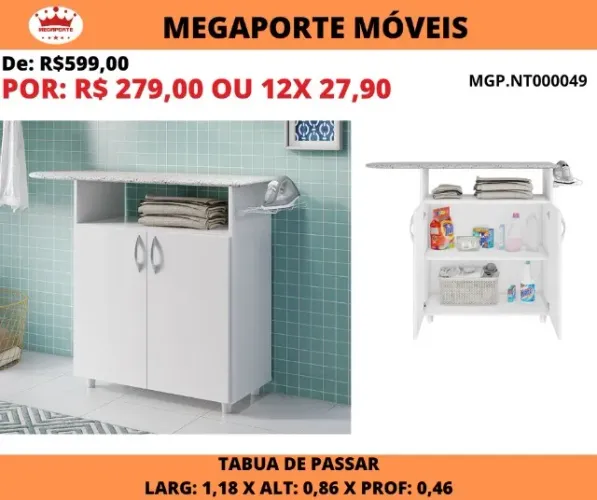 Balcão com Tábua de Passar