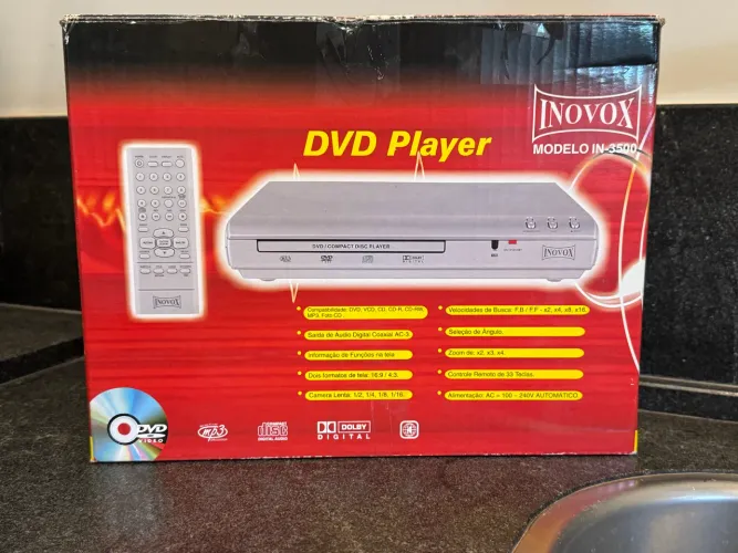 DVD player Inovox DN 3500 novo na cx