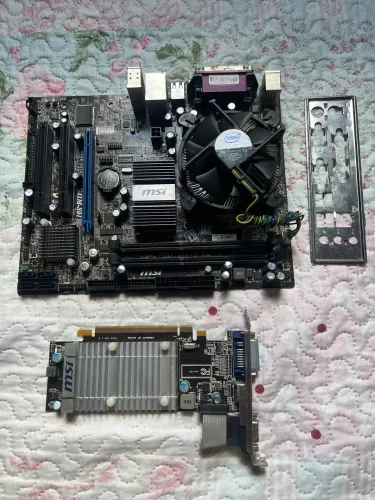 Kit Placa mãe, processador e cooler