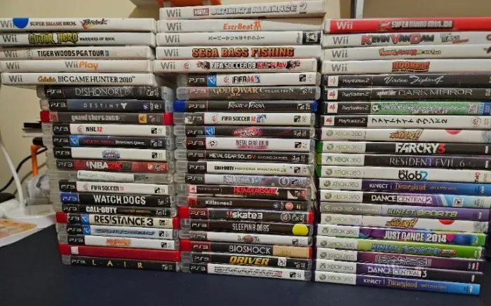 Lote de Jogos | PS2, PS3, XBOX 360 e Nintendo Wii | 64 Jogos Originais