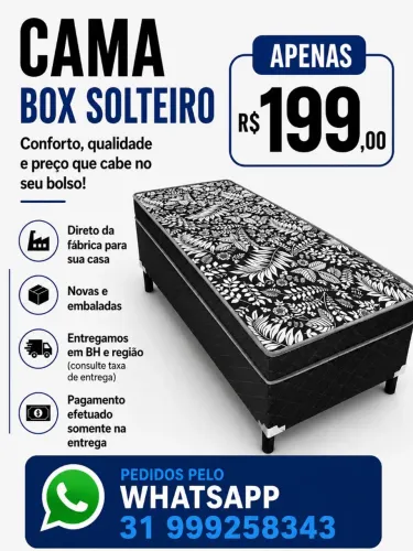 Cama box solteiro