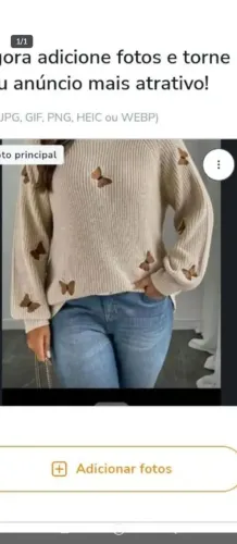 Suéter tricotado bordado borboletas da Shein lindo macio leve! Novo!