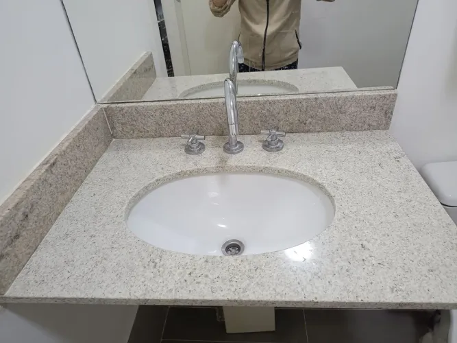 Bancada de banheiro completa de 80x50cm