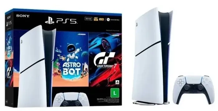 PlayStation 5 825 GB, praticamente novo, pouquíssimo usado.