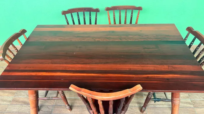 MESA MADEIRA COLONIAL - Tábua corrida