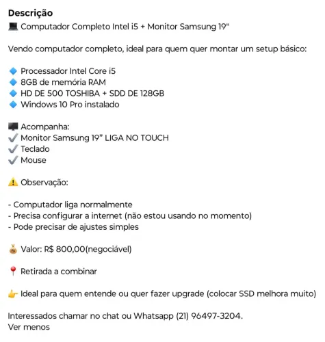 COMPUTADOR COMPLETO 