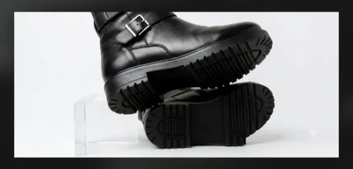 Bota feminina couro