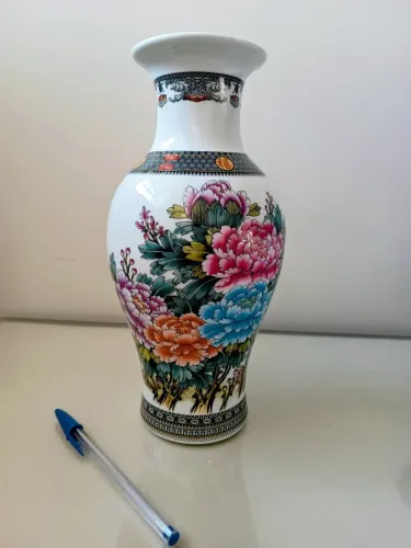 Vaso estilo oriental chinês 27cm