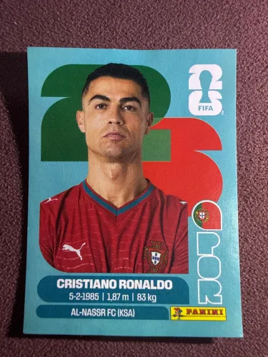 Figurinha original Cristiano Ronaldo copa 2026 panini