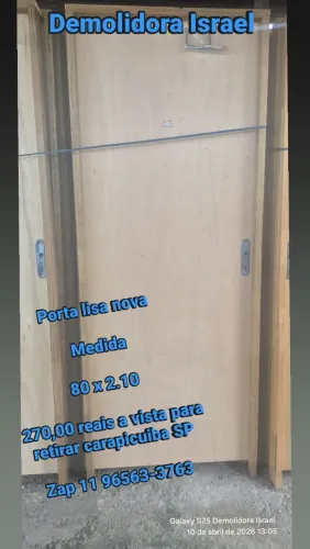 Porta lisa nova 