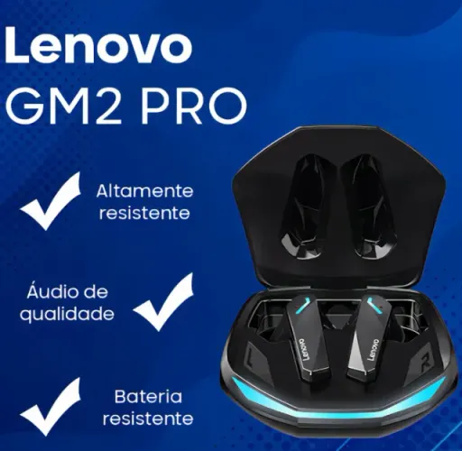 Fone Bluetooth Lenovo GM2 Pro - Novo - Lacrado - Entrega Grátis !!