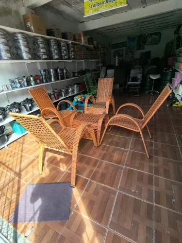 Jogo para terraço em fibra sintética